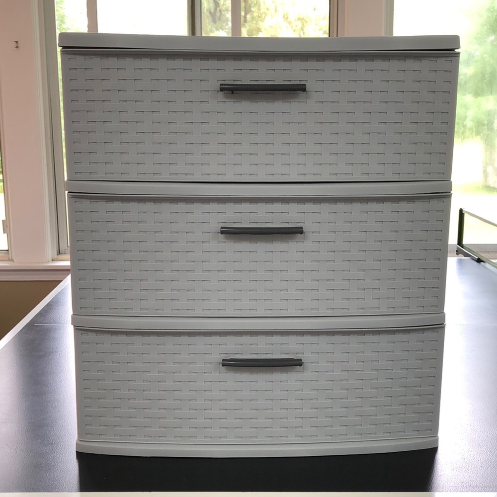 Plastic storage dresser!